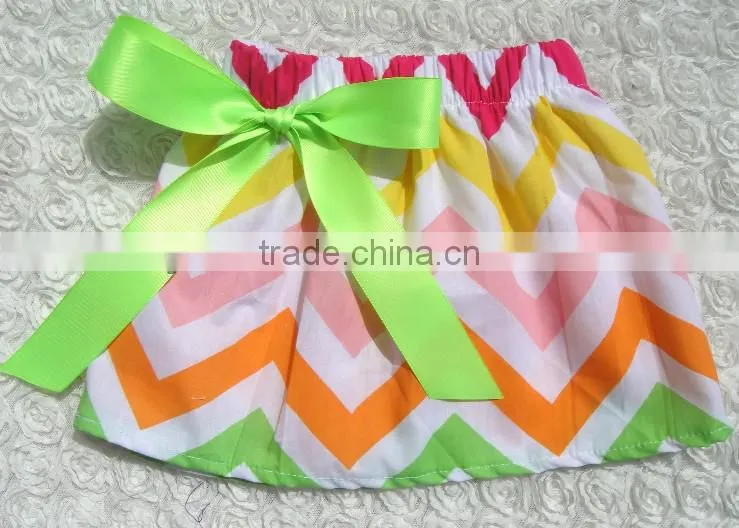 2014 Latest baby chevron petti dress wrapped petti skirts with polka dot stripes party petti skirt for baby girls short skirts