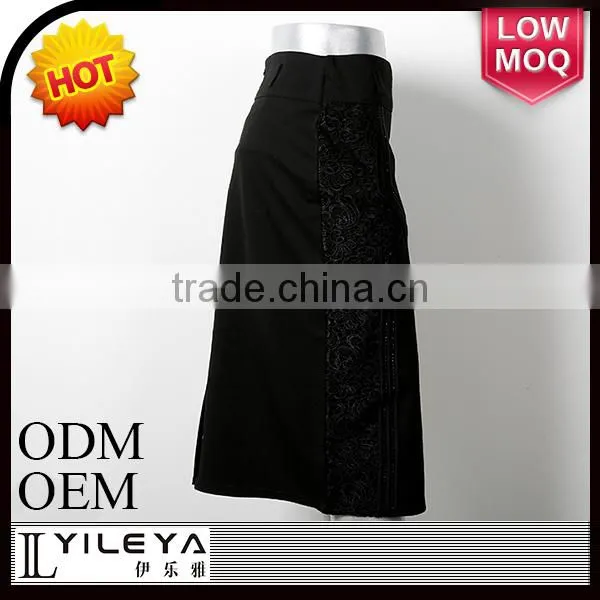 new design elastic narrow high waist fashion denim skirt