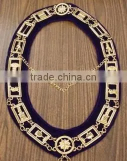 masonic regalia shrine chain collar two symbols