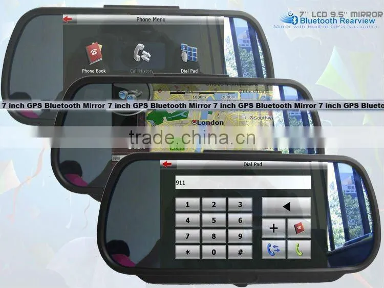 Bluetooth Handsfree FM Touchscreen 7 inch GPS Navigator