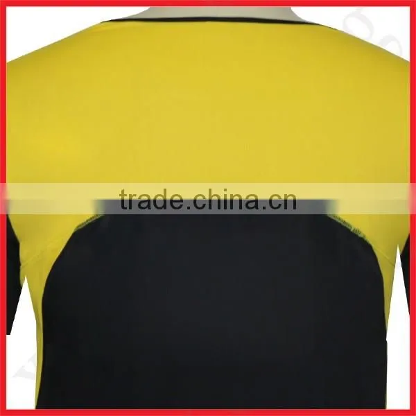 black yellow raglan sleeve 100 poliestere t shirt sports