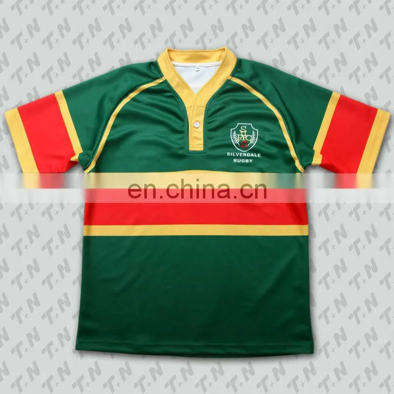 New Design Sublimation cotton Rugby Shirts