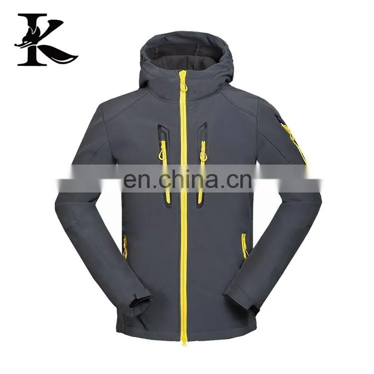 Custom printed waterproof jacket embroidered hiking windproof Softshell Jacket