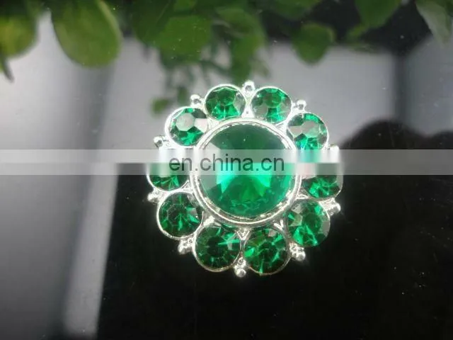 22mm Alloy Metal ButtonsColor Gems Metal Button Spark Rhinestone Buttons Decoration Accessory