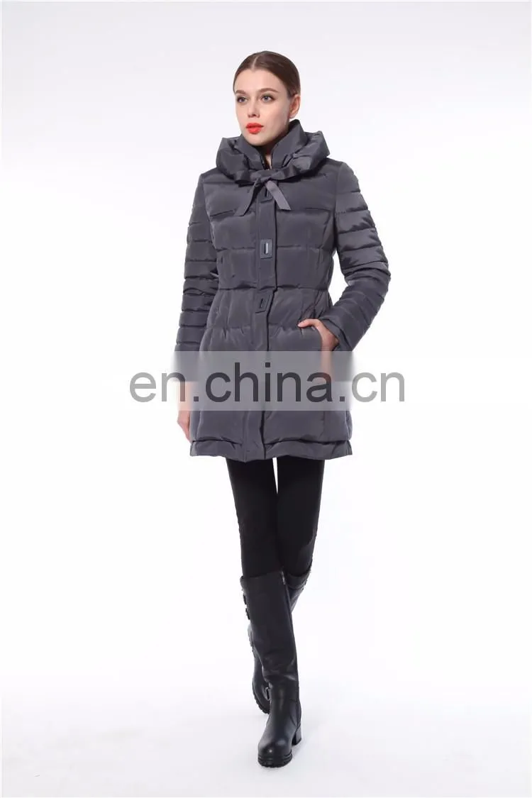 2016 New Arrival Woman Long Europe Style Womens Plain Black Jacket