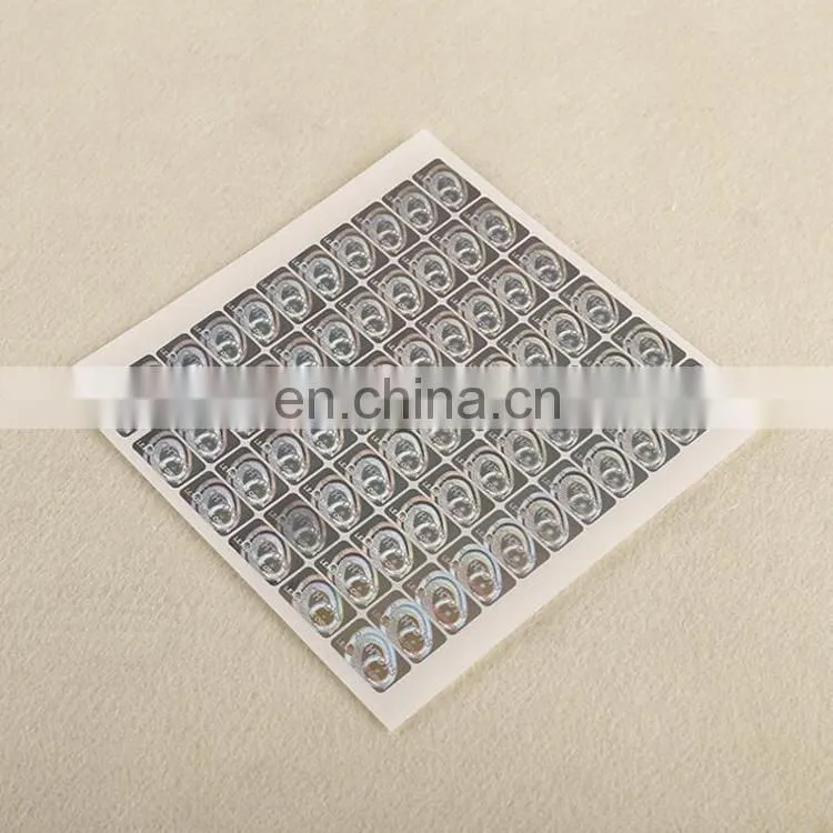 Customized cheaper price anti-counterfeit laser adhesive sticker for environmental protection adhesive