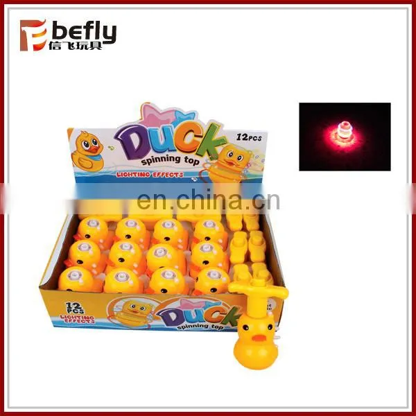 With light and musical spinning tops