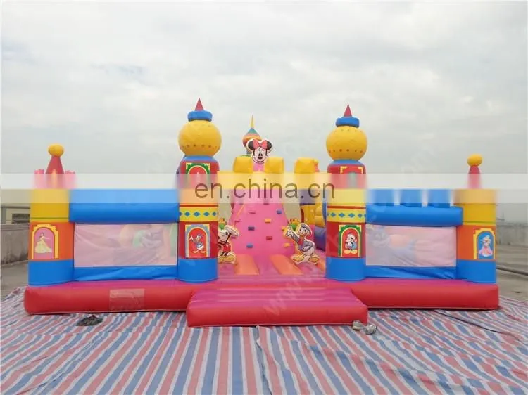 Guangzhou manufacturer produces commercial inflatable bouncer castle for kids mickey mouse inflatable bounce house for sale