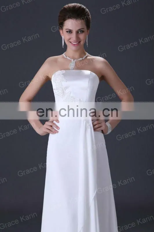 Fashion Ball Gown Long Floor Length Lace Sweetheart White Wedding Dress 2015 CL3184