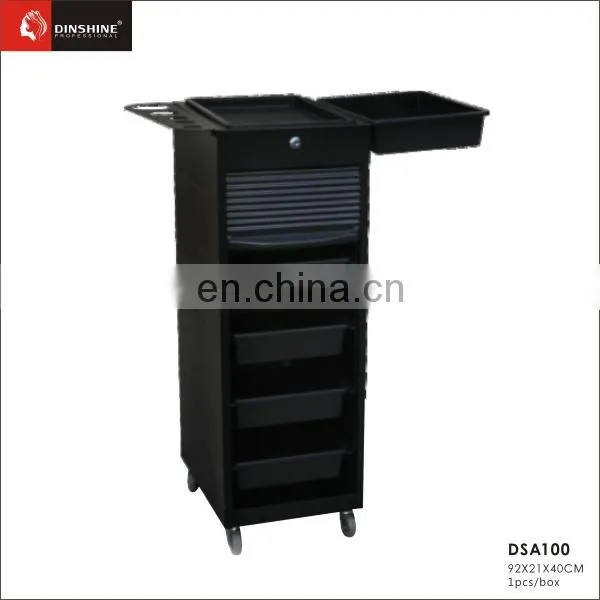 Strong metal frame salon trolley with rubber wheel