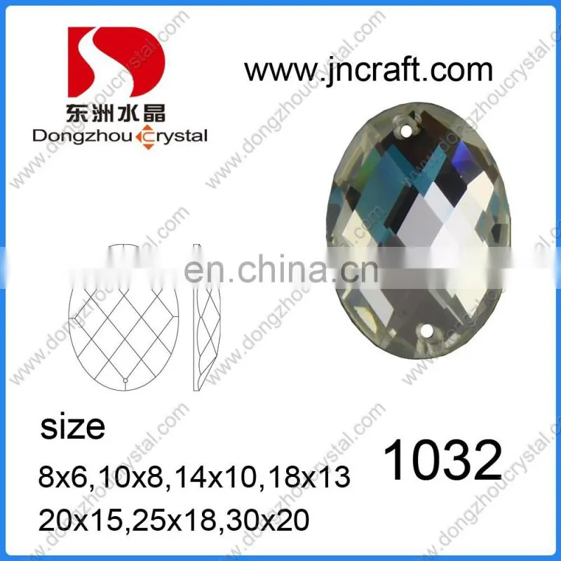 DZ-1012 Wholesale Loose Crystal Garment Beads Mirror Glass Stone for Clothing Decoration