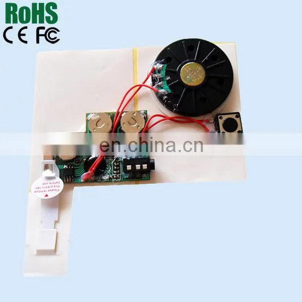 Recordable sound chip for greeting cards for Christmas