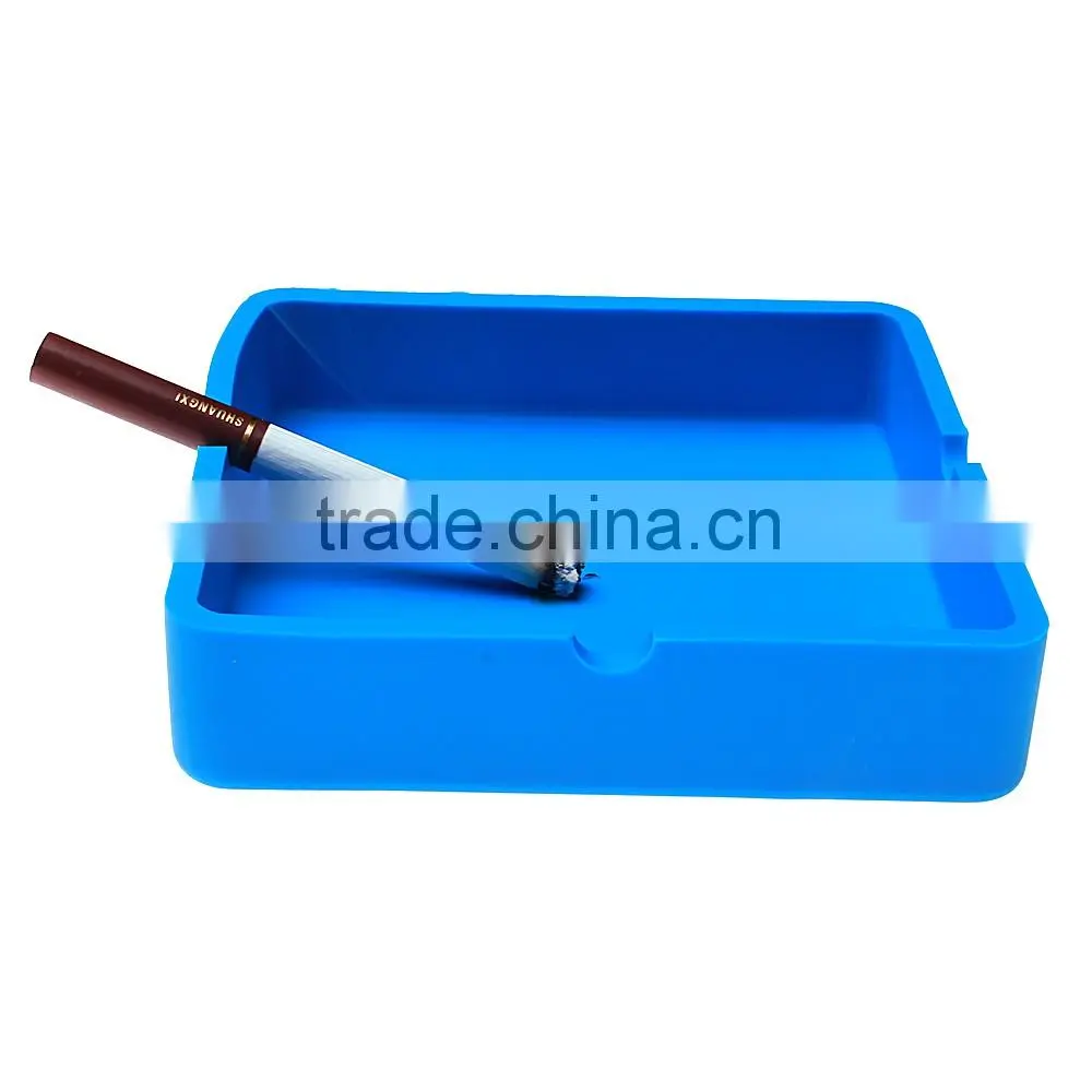 HuiZhou Youngsilicone Hottest sale Ashtray Wholesale Silicone Square Cendrier Portable Cigar Ashtray