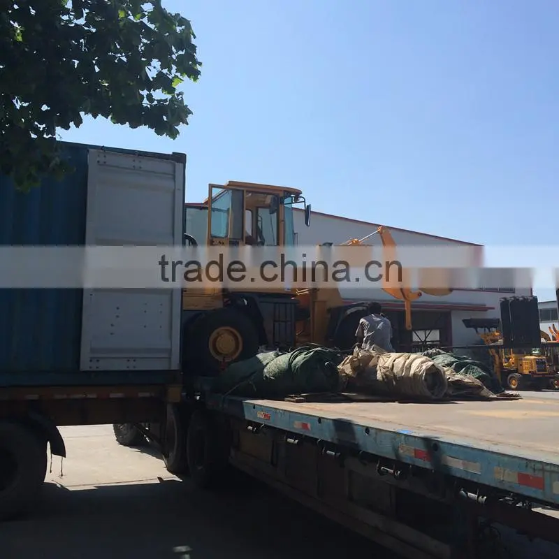 Shandong hydraulic joystick wheel loader mini wheel loader