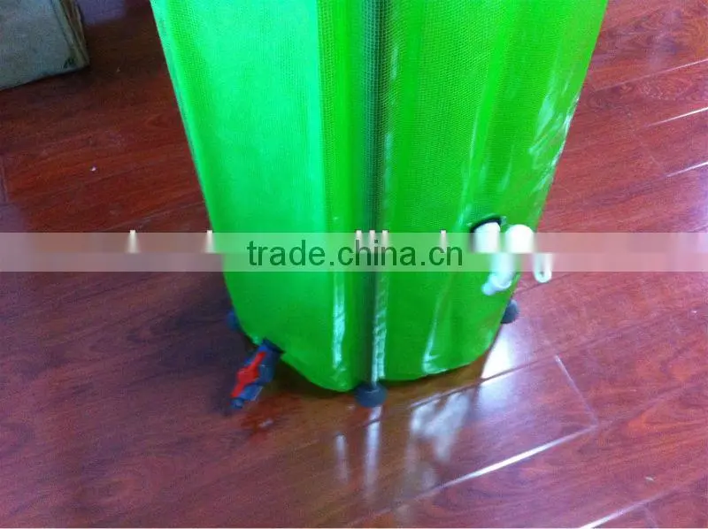 Garden PVC tarpaulin collapsible rain water barrel-250L