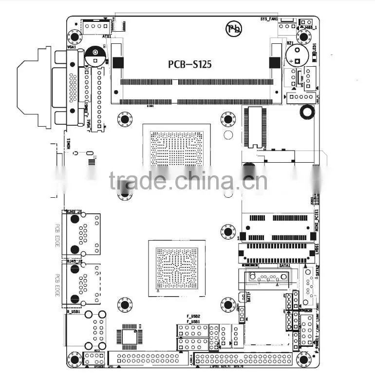 P080S Stock fanless industrial embedded touch screen industrial pc
