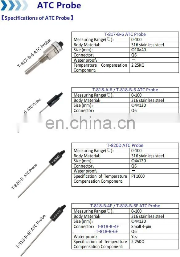 ph ec atc glass sensor probe ph electrode