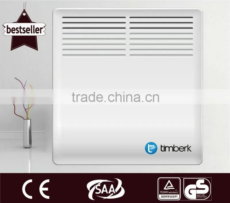 Electric wall heater with timer function
