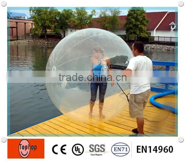 2016 Latest Hot Selling Inflatable Water Walking Ball With Germany Zipper for Summer