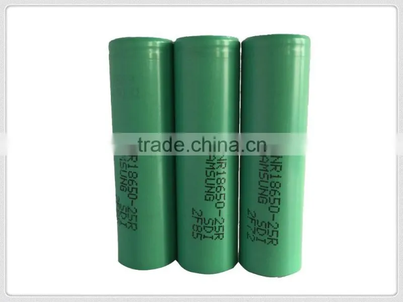Samsung 25R 2500mah li-ion rechargeable 18650 battery for self balancing scooter