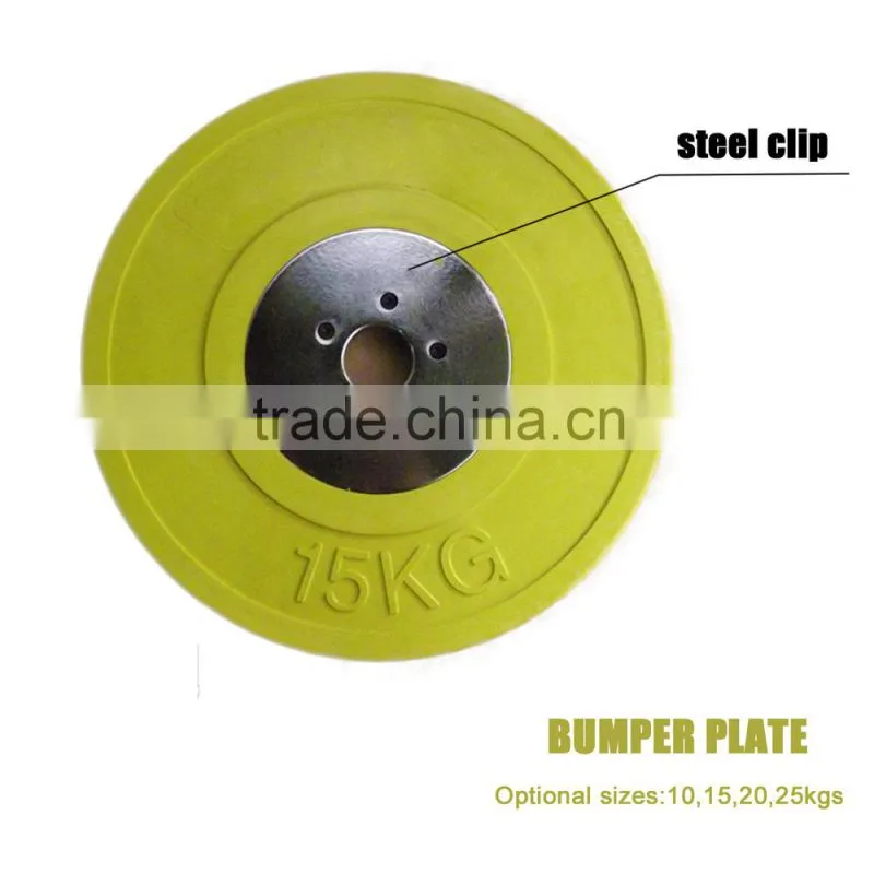Factory olympic weightlifting pure rubber plate wholesale