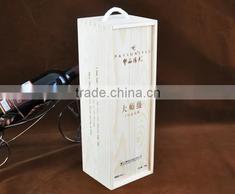 Decorative wooden wine packing box