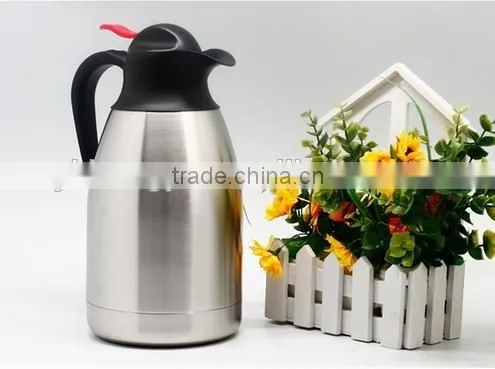 LFGB/EU double wall stainless steel coffee thermos pot 1.2/1.5/2.0L