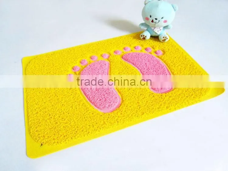 Cheap high quality double color multi pattern plastic mat