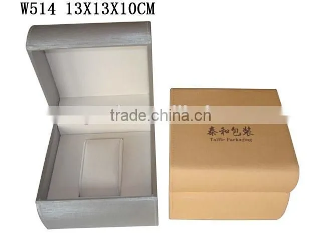 W514 Luxury Storage Display Wooden Single Watch Packaging Box Lining Velvet