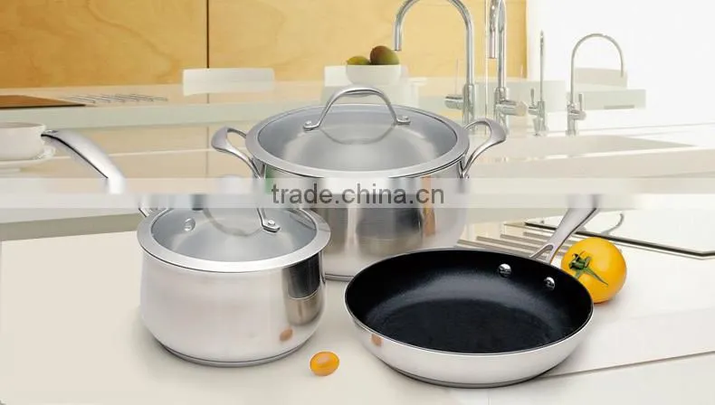 2014 New Arrival 16pcs Stainless Steel Cookware Set