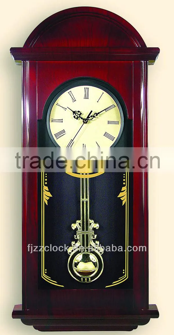 Battery Wall Pendulum and Chiming Clock For Sale
