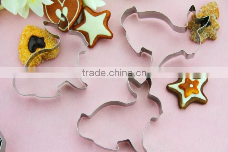 YangJiang factory manufature different animal shape stainless steel cookie cutter mold