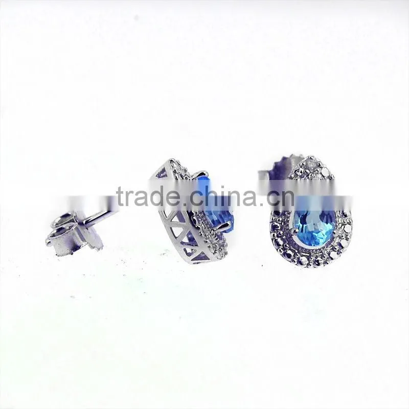 beautiful blue diamond jewelry set