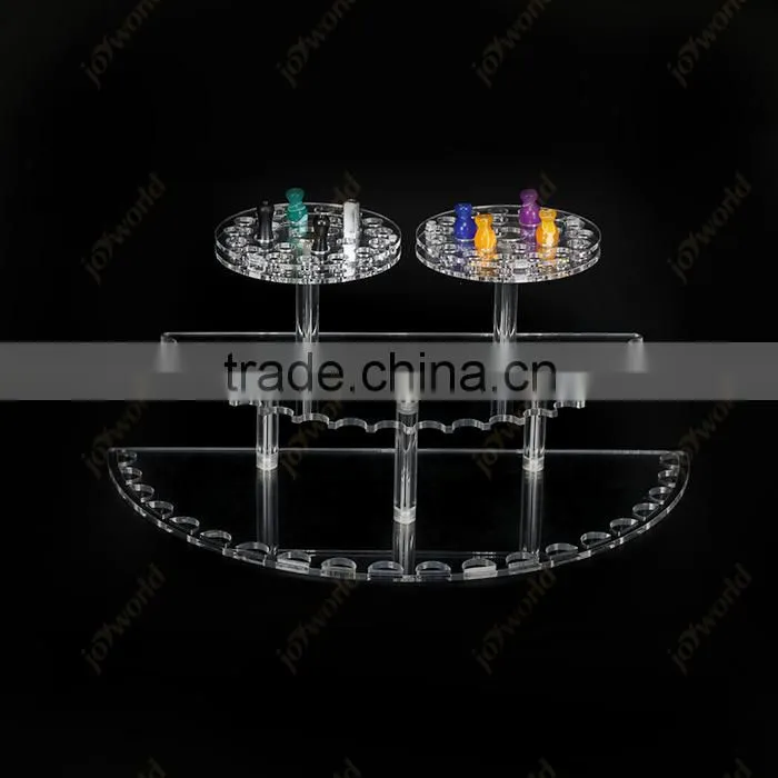 Elegant smoke shelf pusher e cigarettes display for promotion