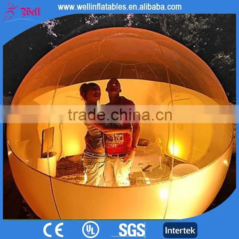 Professional production outdoor camping inflatable bubble tent