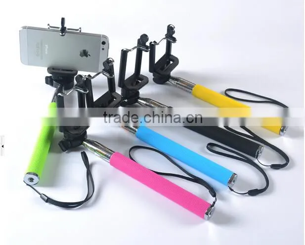 New product 2015 wireless bluetooth selfie stick extendable handheld monopod selfie stick