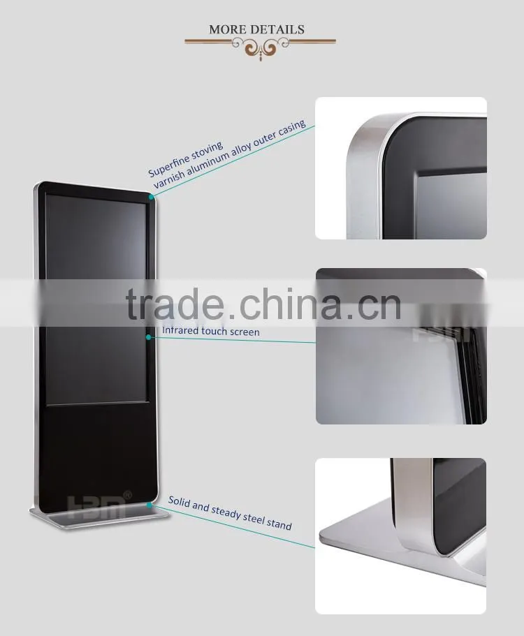 HD advertising player floor standing LCD touch screen
