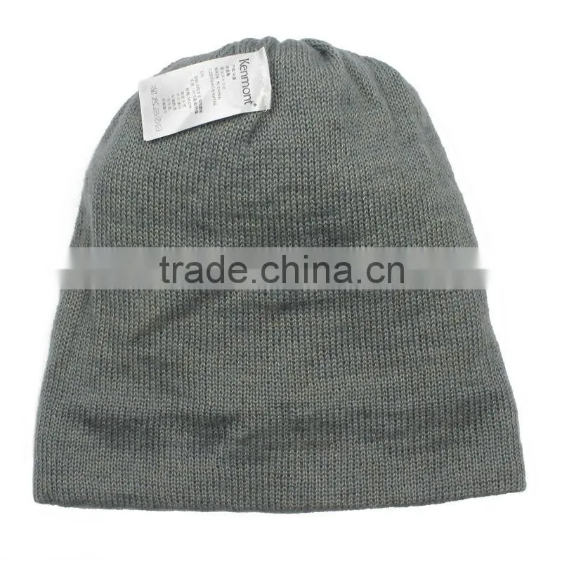 wholesale 2013 cheap women's fitted knitted beanie hat custom wool cap