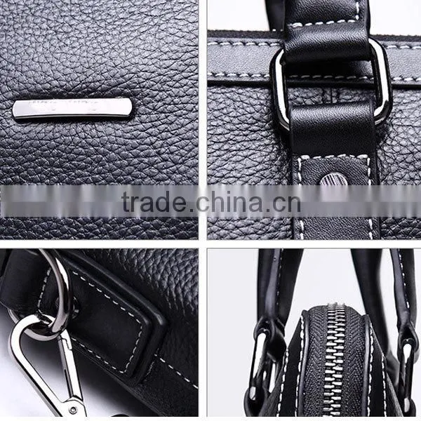 2014 Hot Selling Genuine Leather Lawyer Large Briefcase