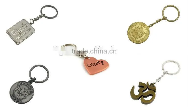 Custom Promotional 3D Rubber Soft PVC Key Ring Keychain