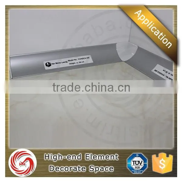 Floor corner Decorative metallic skirting baseboard