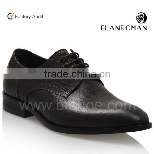 Fashion derby shoes wholesale men dress shoes genuine leather shoes