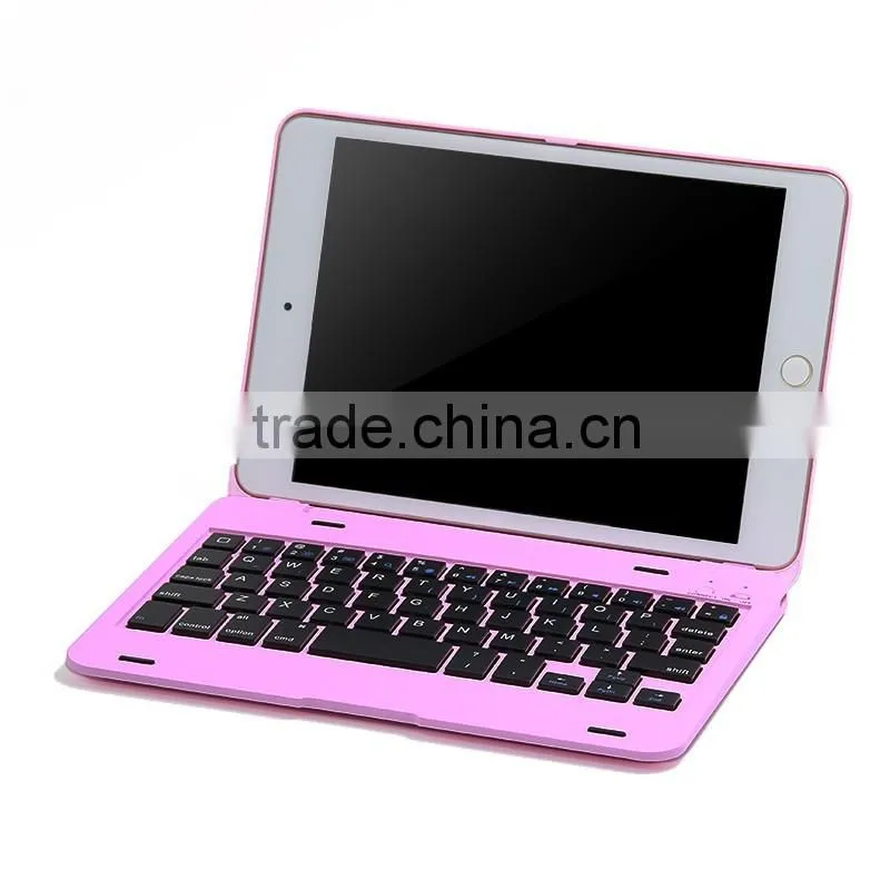 Clamshell folio case Bluetooth 3.0 keyboard case cover for iPad Mini4,,calmshell keyboard,