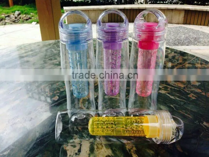 Colorful Tritan GYM drink bottle sport bottle portable bottle tea infuser bottle fruit juice water bottle
