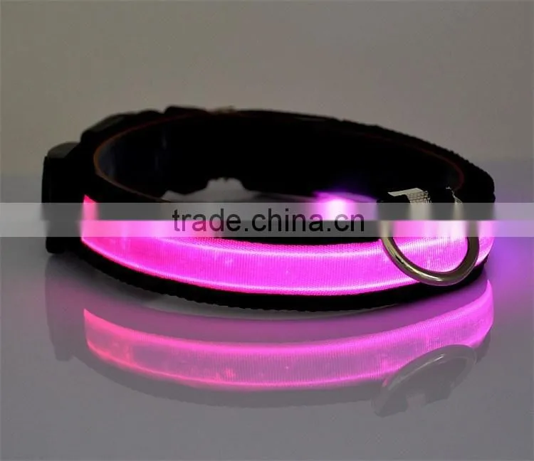 Pet Dog Collars and Leads LED Light Pet Mascotas Cachorro Collars Dogs Luminous Fluorescent Collars Harness