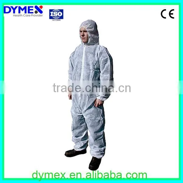 Disposable Safety Coverall with Hood,without Shoecovers