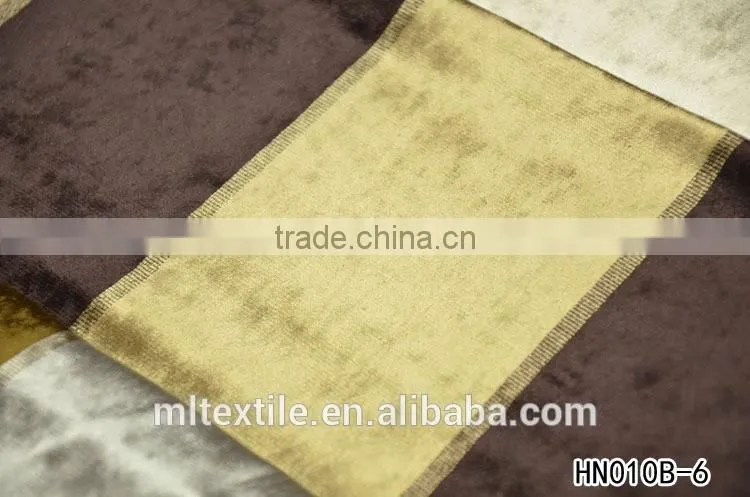 polyester yarn dyed velvet sofa fabric