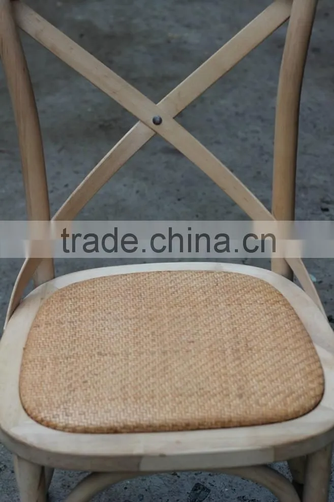 Classical X Back Antique Teak Wood Chair