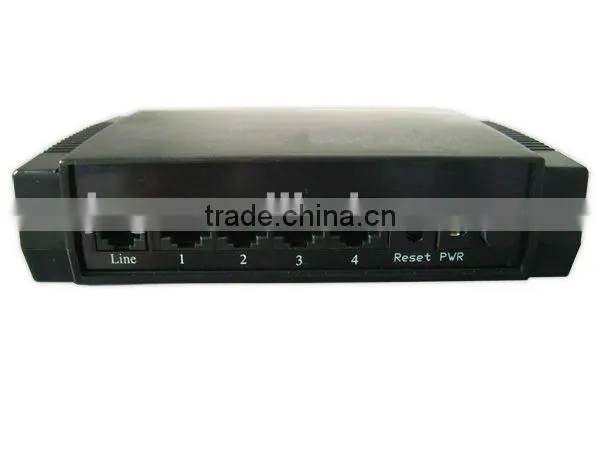 Splitter and 4 Port ADSL2+ Router