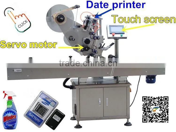 PLC Controlled semi automatic labeling machine,pet bag labeling machine